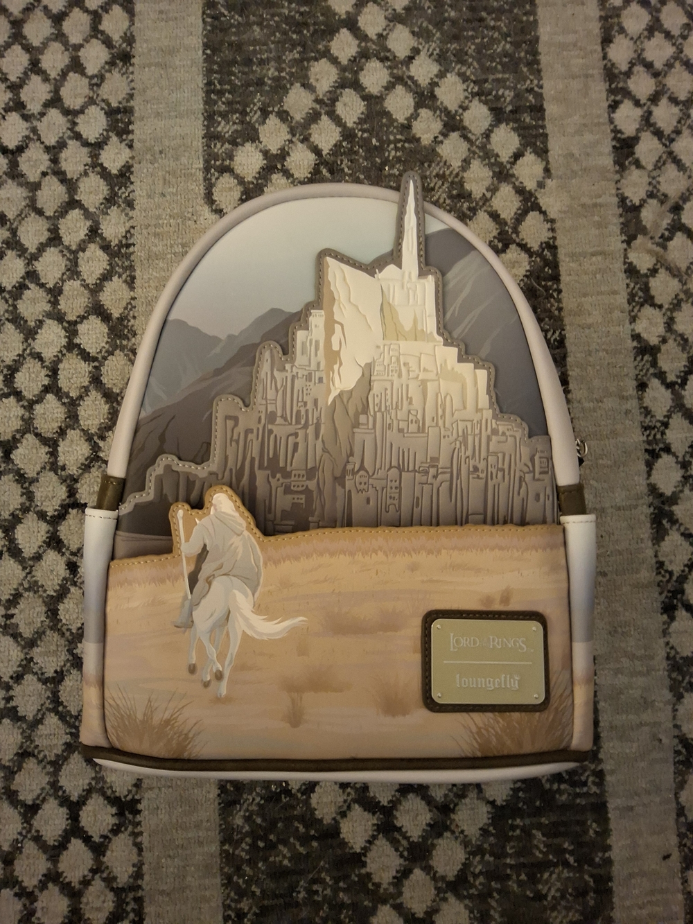 Loungefly Lord of the Rings Mini Backpack in Neutral Tones